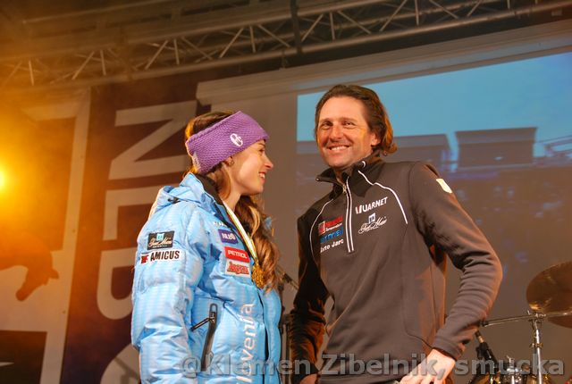 030 Tina Maze, Andrea Massi